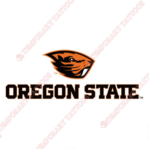 Oregon State Beavers Customize Temporary Tattoos Stickers NO.5813